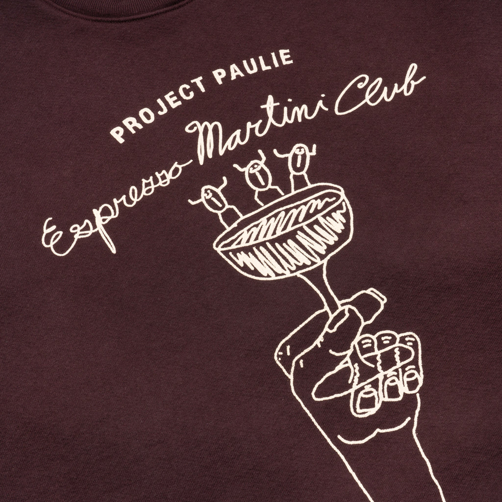 PROJECT PAULIE ESPRESSO MARTINI CLUB x ANDY LI : CREWNECK SWEATSHIRT