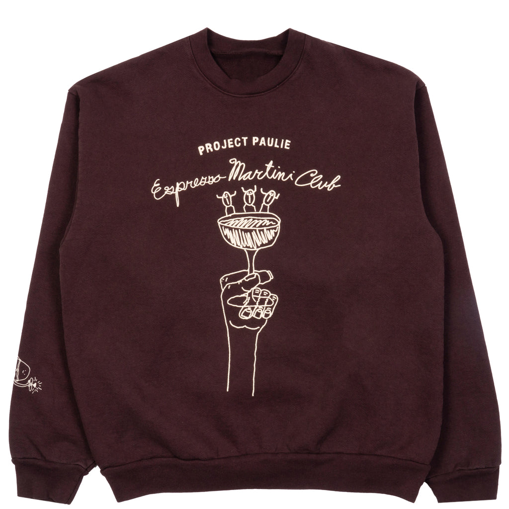 PROJECT PAULIE ESPRESSO MARTINI CLUB x ANDY LI : CREWNECK SWEATSHIRT