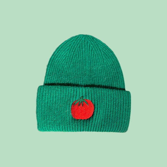 Kelly Green Angora Beanie