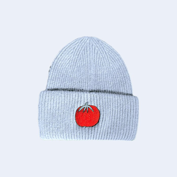 Light Blue Angora Beanie